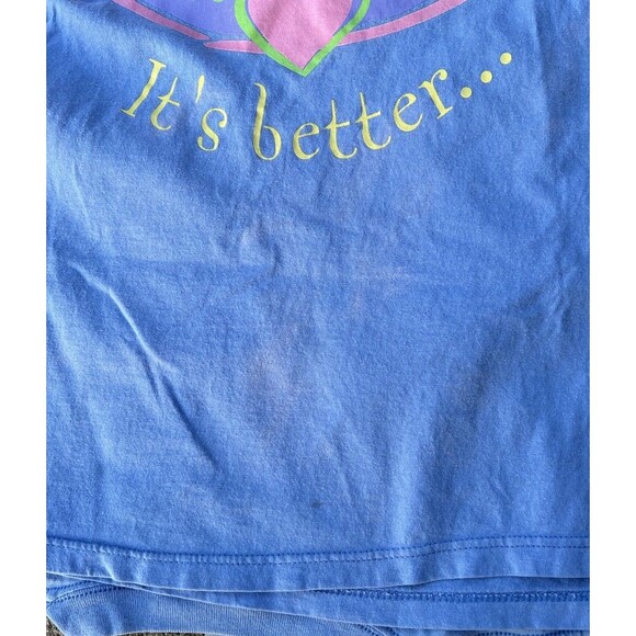 VINTAGE Disney‎ Pooh Oversized Tee Shirt Pajama Sleep Shirt Winnie Tigger RARE - Picture 4 of 6